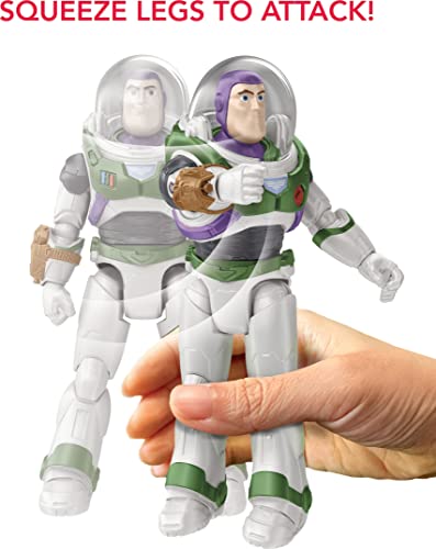 Mattel Lightyear Toys Action Figure & Accessories, Mission Equipped Buzz Lightyear Figure & Projectiles, Blasting Action