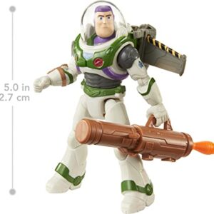 Mattel Lightyear Toys Action Figure & Accessories, Mission Equipped Buzz Lightyear Figure & Projectiles, Blasting Action