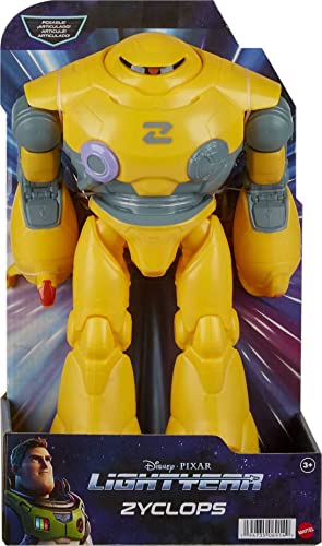 Mattel Lightyear Toys 12-in Scale Action Figure, Zyclops Robot with 11 Movable Joints, Movie Collectible