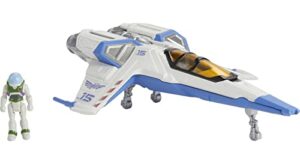 mattel lightyear toys hyperspeed series xl-15 spaceship (6 in) & buzz lightyear action figure 1.25 in)