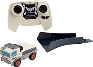 hot wheels rc disney and pixar lightyear buzz's truck, 1:64 scale remote-control toy truck inspired by the movie