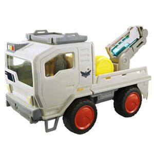 mattel lightyear toys vehicle, 5-in scale base utility truck, movie collector toy, rolling wheels & working parts