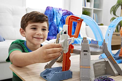 Hot Wheels Disney Pixar Buzz Lightyear Hyper Loop Challenge Playset, Includes Buzz Lightyear Character Car, Gift For Kids 3 Years & Up