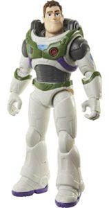 mattel lightyear toys buzz large-scale action figure, space ranger alpha with accessories, 12 moving joints, 12 inch