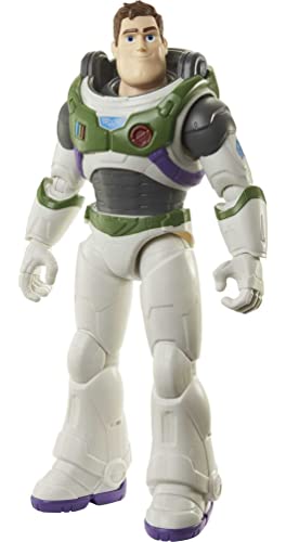 Mattel Lightyear Toys Buzz Large-Scale Action Figure, Space Ranger Alpha with Accessories, 12 Moving Joints, 12 Inch