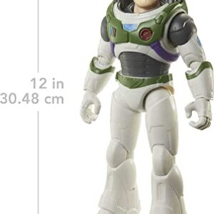 Mattel Lightyear Toys Buzz Large-Scale Action Figure, Space Ranger Alpha with Accessories, 12 Moving Joints, 12 Inch