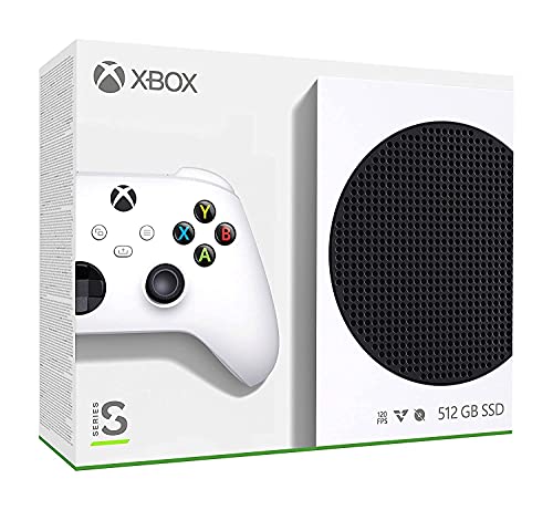 Microsoft Xbox Series S 512GB Game All-Digital Console + 1 Xbox Wireless1 Controller, White - 1440p Gaming Resolution, 4K Streaming Media Playback, WiFi (Renewed)