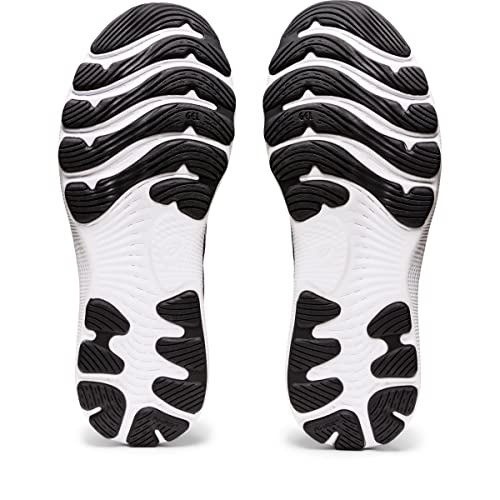 ASICS Men's Gel-Nimbus 24 Running Shoes, 13, Black/White