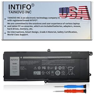 intifo 90wh dt9xg laptop battery compatible with dell alienware area-51m r1 r2 alwa51m-d1968w d1969pw d1733b d1746w d1735db d1733pb d1766w d1748dw series 07pwkv 0kjyfy [11.4v 90wh 6-cell]