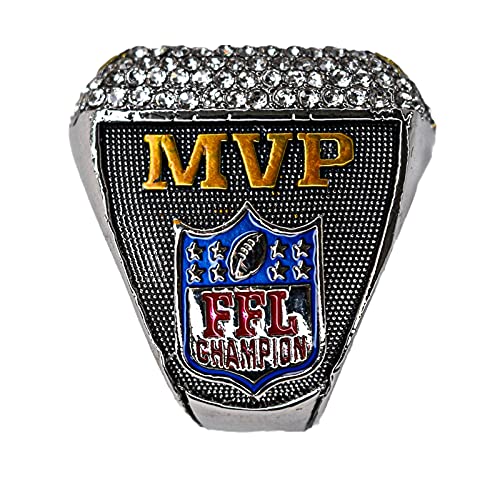 Spire Designs Fantasy Football Championship Ring - FFL Ring with Display Box (10)