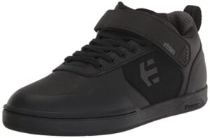 etnies men's culvert mid top michelin rubber mountain bike shoe skate, black/black/reflective, 11