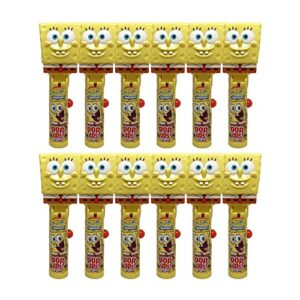 pop ups! spongebob squarepants lollipop holder | collectable spongebob toy lollipop case | party favors for halloween, goodie bags, piñata candy, game prizes | bulk set of 12 | lollipops included