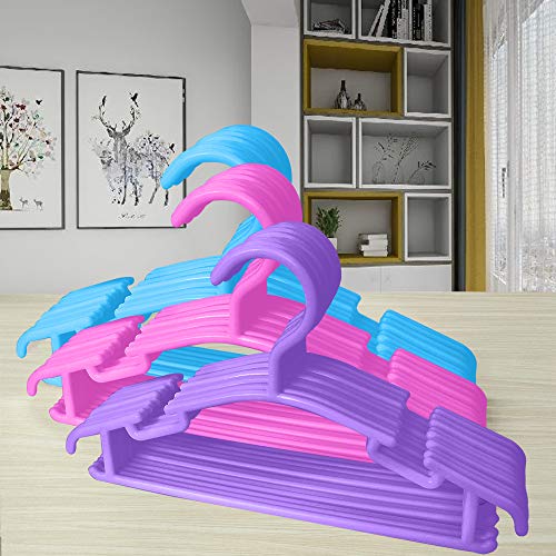 GoodtoU 60Pack Baby Clothes Hangers for Closet Plastic Small Kids Hangers Childrens Nursery Hangers Infant Hangers for Closet