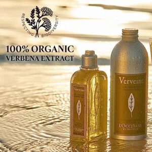 L'Occitane Verbena Shower Gel: Refreshing Lemon Scent, Invigorate the Senses, Organic Verbena Extract From Provence, Gently Cleanses, Vegan, Artisanal