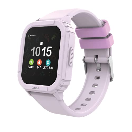 Cubitt Jr Smart Watch Fitness Tracker for Kids and Teens, with 24h Body Temperature, Games, Step Counter, Sleep Monitor, Heart Rate Monitor, Activity Tracker, 1.4" Touch Screen, Waterproof