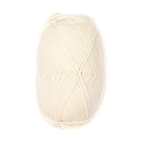 100% Pure Wool Yarn Superwash Set of 3 Skeins (150 Grams) DK Weight - Sourced Directly from Peru - Heavenly Soft and Perfect for Knitting and Crocheting (Jasmine White)