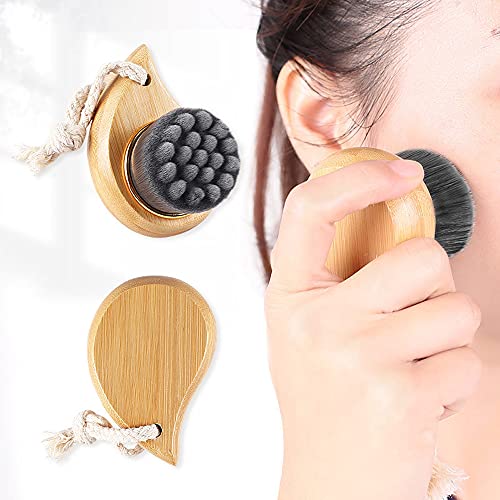 Spclsim Bath Brush Set Shower Brush Body Scrubber Brush Back Scrubber for Showe Body Exfoliating Brush, Bath Back Cleaning Scrubber with Long Wooden Handle (Bath brush-05)