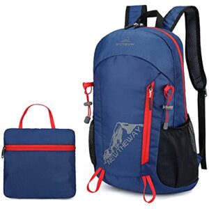 eaglepigeon foldable backpack waterproof backpack lightweight backpack hiking backpack travel backpack 20l daypack (dark blue)
