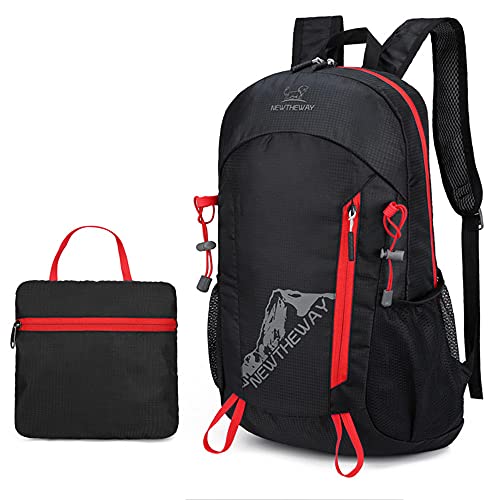 EaglePigeon Foldable Backpack Waterproof Backpack Lightweight Backpack Hiking Backpack Travel Backpack 20L Daypack (Black)