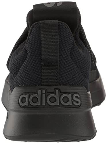 adidas Men's Lite Racer Adapt 5.0 Running Shoe, Black/Black/Grey (Wide), 10.5