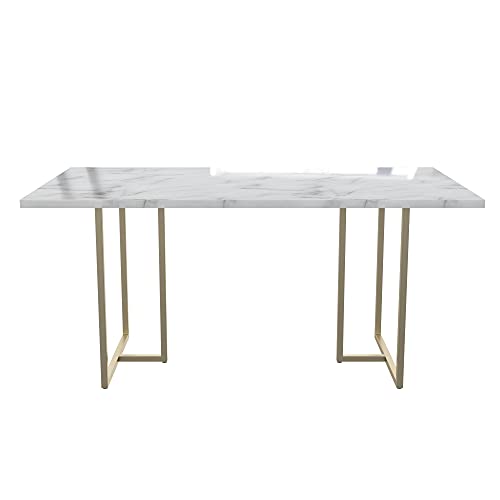 CosmoLiving by Cosmopolitan Astor Dining Table, 64 in x 36 in x 30 in, White