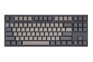 mstone groove t 87 keys thocc noise cancelling mechanical keyboard,backlighting,cherry profile pbt keycap,dye subbed legends,usb-c cable,space saving,for windows and mac,gateron silent brown