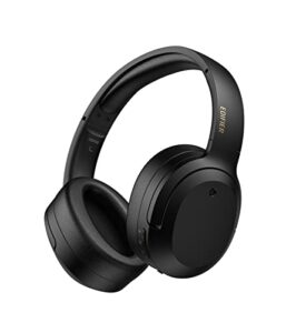 edifier w820nb plus hybrid active noise cancelling headphones - ldac codec - hi-res audio wireless & wired - fast charge - 49h playtime - over ear bluetooth v5.2 headphones- black