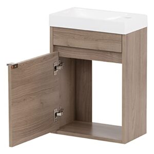 Spring Mill Cabinets Kambree Bathroom Vanity with Sink, 15.75 in. W x 8.66 in. D x 22.13 in. H, Forest Elm