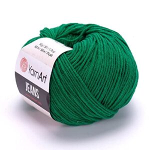 yarnart jeans yarn, amigurumi cotton yarn, cotton yarn crocheting, knitting yarn, amigurumi cotton yarn, turkish yarn, 55% cotton – 45% pac (poliacrylic) color (52)