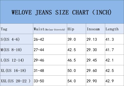 Women's Classic Denim Jeans Wide Leg Elastic High Waist Drawstring Pants with Pockets