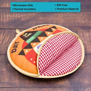 Tortilla warmers / server TWO SIDED – Double print Protected and Microwaveable –Keeps food warm up to one hour Perfect for picnics parties Corn , vegetables ,beans & Flour. (a32)