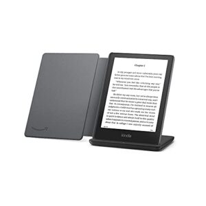 kindle paperwhite signature edition essentials bundle including kindle paperwhite signature edition (32 gb), fabric cover - black, and wireless charging dock