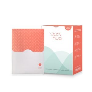 nua sanitary pads for women | size - xl - 320 mm | for heavy flow | pack of 12 pads - with disposal cover | ultra thin | extremely soft and comfortable | wider back design | zero toxins | rash free