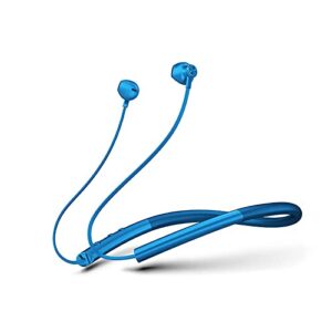 essonio bluetooth headphones wireless bluetooth neckband headphones neckband bluetooth earbuds headset noise cancelling with microphone magnetic(z1s blue)