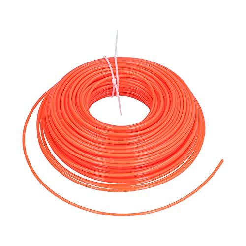 Fdit 3mm Brush Cutter Nylon Rope Round Nylon Rope Wire Brush Cutting Machine Line Cord Wire Grass Trimmer Replacement Accessory for Trimming Spool of Lawn Mower