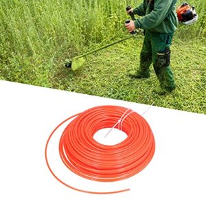 Fdit 3mm Brush Cutter Nylon Rope Round Nylon Rope Wire Brush Cutting Machine Line Cord Wire Grass Trimmer Replacement Accessory for Trimming Spool of Lawn Mower