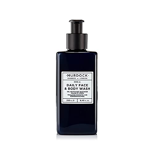 Murdock London Daily Face & Body Wash | Gently Foams and Cleans off with Invigorating Black Tea Scent | Made in England