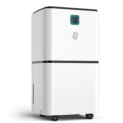 2000 Sq. Ft Dehumidifier for Large Room and Basements, HUMILABS 30 Pints Dehumidifiers with Auto or Manual Drainage, 0.528 Gallon Water Tank with Drain Hose, Intelligent Humidity Control, Auto Defrost, Dry Clothes, 24HR Timer