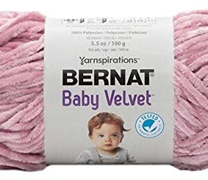 Bernat Baby Velvet Yarn Pink Mist 164018-18015 (3-Skeins) Same Dye Lot Worsted Medium #4 Soft 99% Acrylic/1% Polyester Bundle with 1 Artsiga Craft Bag