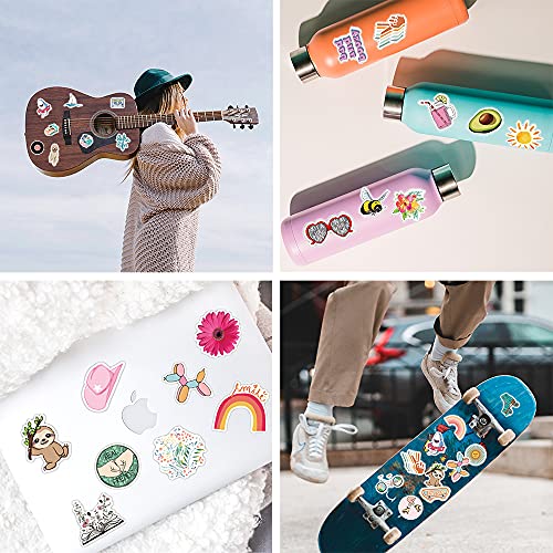 Stickers for Water Bottles,100PCS VSCO Vinyl Waterproof Stickers Cute Aesthetic Stickers, Laptop Water Bottles Skateboard Phone Stickers for Teens Girls Kids