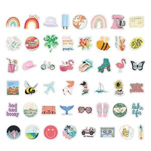 Stickers for Water Bottles,100PCS VSCO Vinyl Waterproof Stickers Cute Aesthetic Stickers, Laptop Water Bottles Skateboard Phone Stickers for Teens Girls Kids