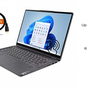 2022 Lenovo IdeaPad 5 Pro Laptop, 14" 2K (2240 x 1400) IPS 100% sRGB 16:10 Touch Display, AMD Ryzen 5 5600U,16GB RAM, 512GB PCIe SSD, Two Type-C Port, Webcam, Backlit KB, Win 11