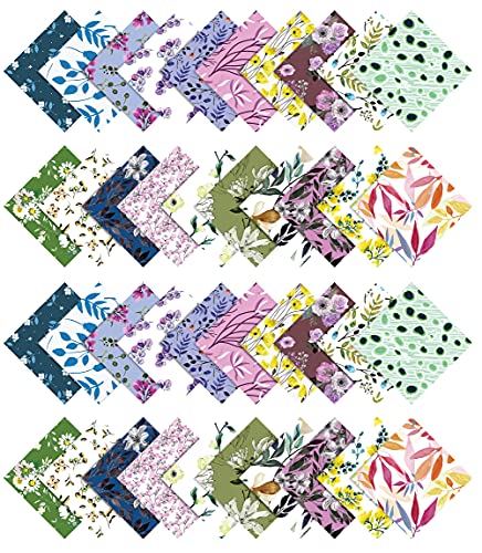 Print Precut 5-inch Cotton Fabric Quilting Squares Charm Pack DIY Patchwork Sewing Craft-