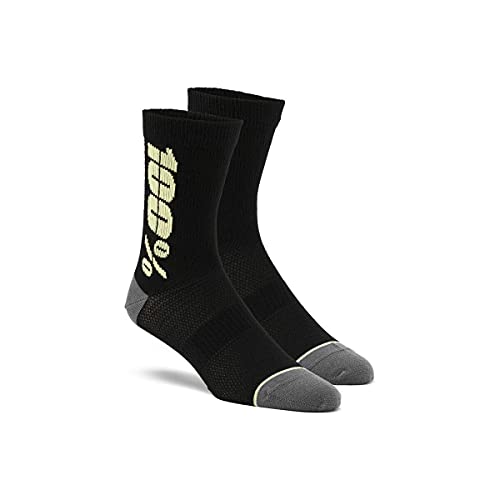 RYTHYM Merino MTB Socks Black/Yellow SM/MD