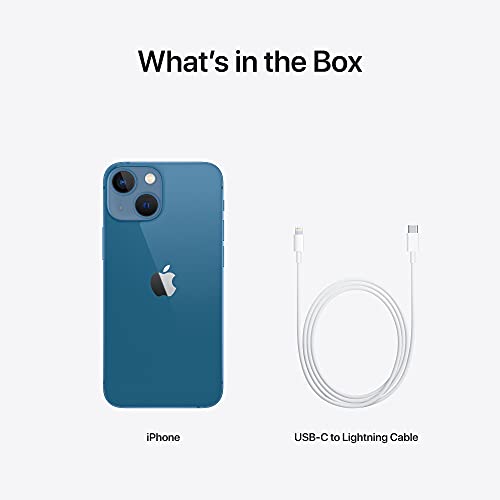 Apple iPhone 13 Mini (256GB, Blue) [Locked] + Carrier Subscription