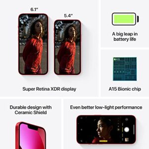 Apple iPhone 13 Mini (512GB, (Product) RED) [Locked] + Carrier Subscription