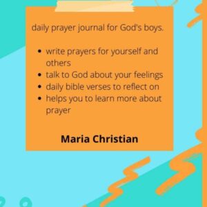 Prayer Journal For God's Teen Boys: Creative Daily Guided Prayer Journal with Bible Verses