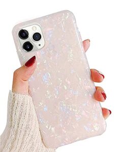 j.west case compatiable with iphone 13 pro max 6.7 inch,sparkly opal glitter translucent clear soft tpu slim fit protective phone cover case for women girls colorful