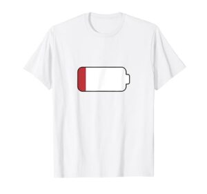 lilith's funny low battery | the owl lover t-shirt