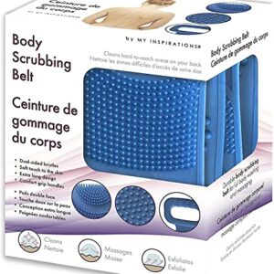 Body Scrubber for Shower with Dual-Sided Silicone Back Washer, Durable Cleaning Tools Strap Exfoliating Shower Bath Belt, 80cm Body Scrub for Full Body Washing & Massage 100% Back Cleaning Coverage